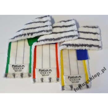 FORLUX ECNMGC Nakładka z mikrofazy 40 cm do mycia gruntownego EasyClean - lamówka czerwona - sanitariaty